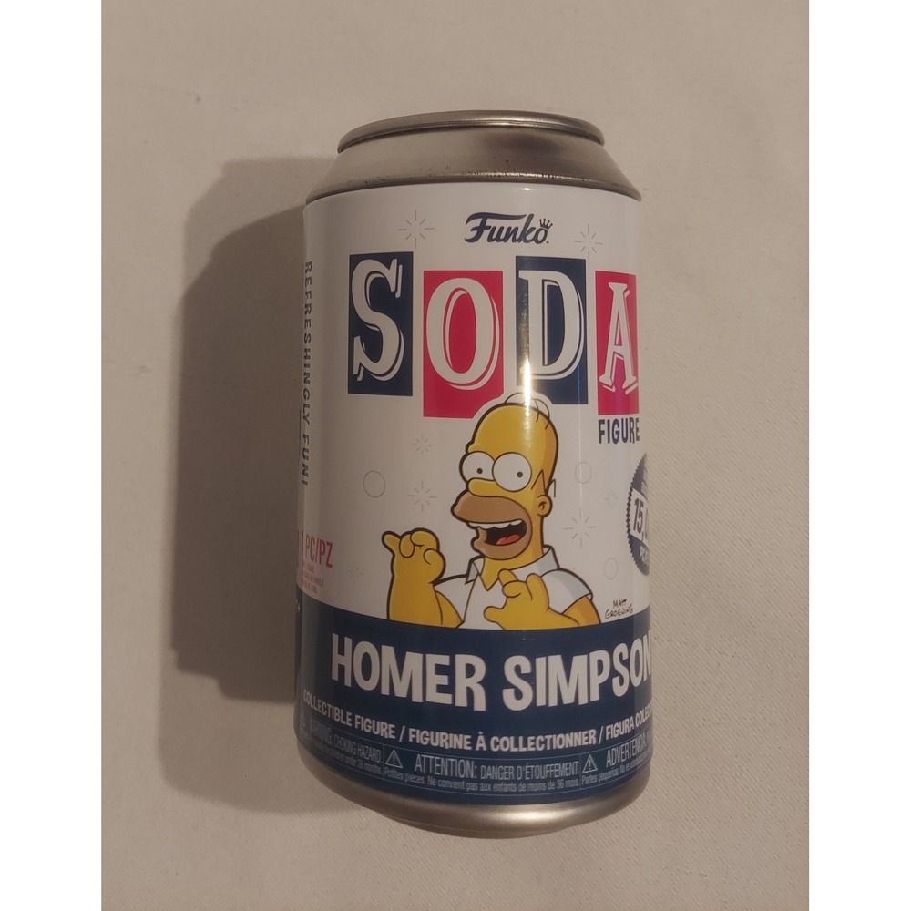 Funko Soda Vinyl Homer Simpson Holding Doughnut (Common)